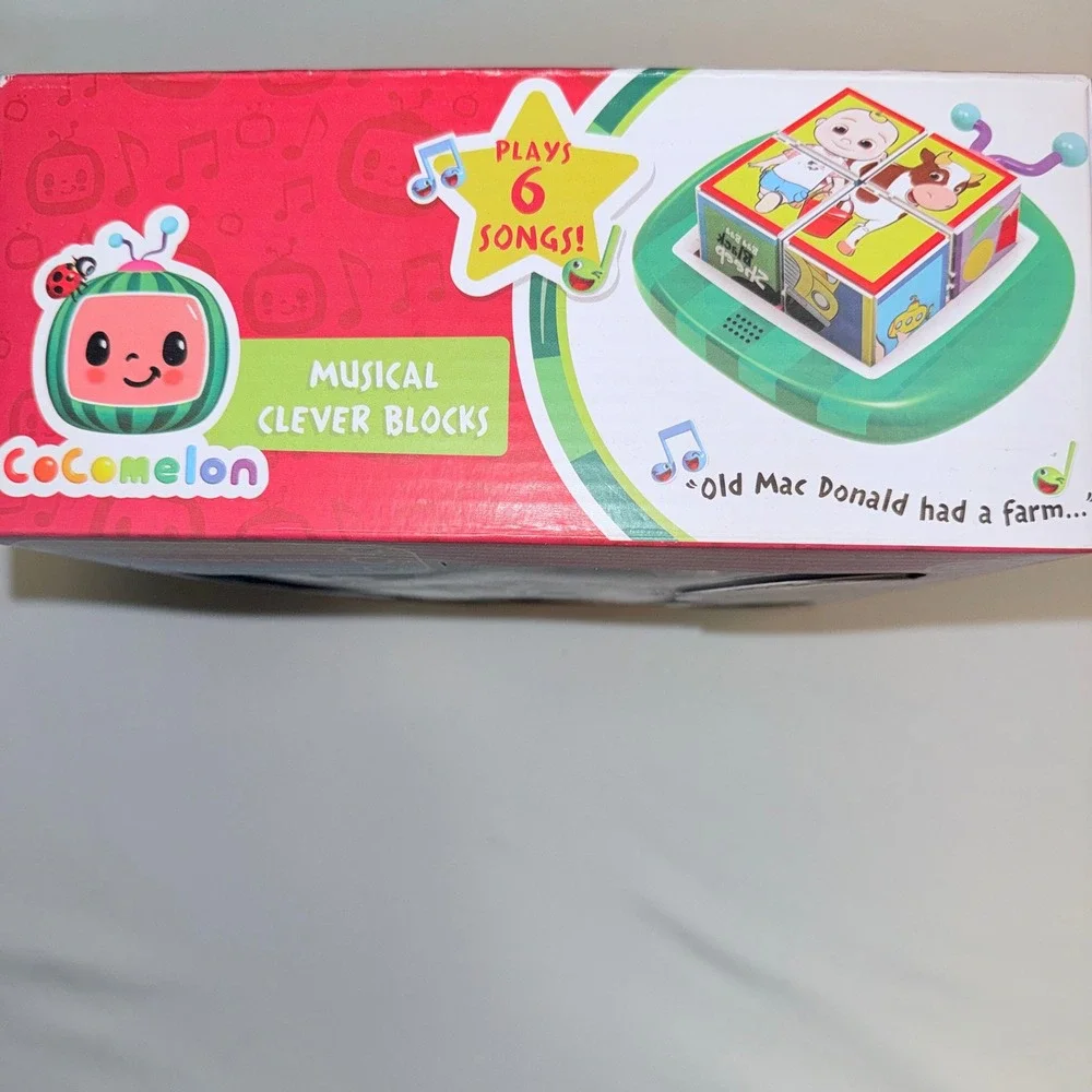 CoComelon Musical Clever‎ Blocks Kids 18m+ Multicolor New Interactive Puzzle Toy